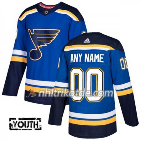 St. Louis Blues Trikot Custom Adidas 2017-2018 Blau Authentic - Kinder